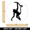 Monkey Hanging from Tree Solid Self-Inking Rubber Stamp for Stamping Crafting Planners